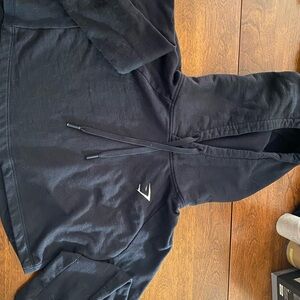 Gymshark Crop Black Hoodie